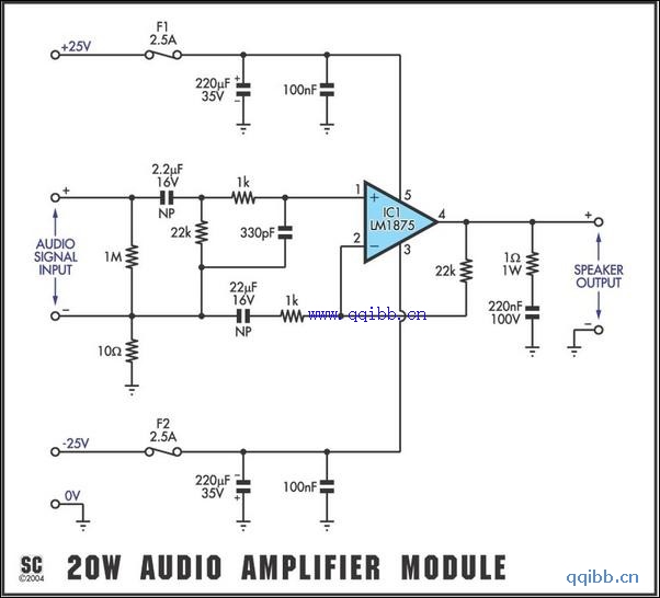 LM1875功放IC电路