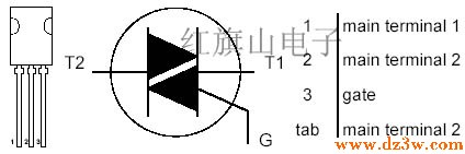 可控硅bt134引脚图