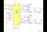 TDA7250音频功放驱动集成电路电路图