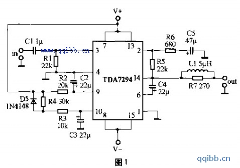 TDA7293、TDA7294制作的功放电路图1.jpg