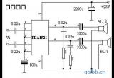 高保真功放IC TDA1521电路图