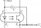 光电耦合器组成的最简单的多谐振荡器电路电路图