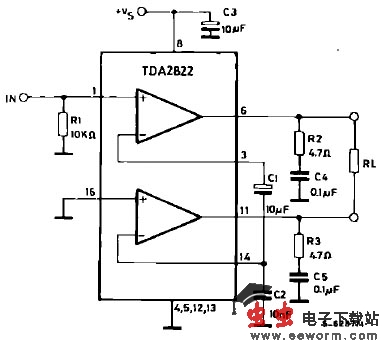 TDA2822单声道功放