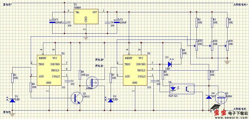 太阳能蓄电池充电控制器