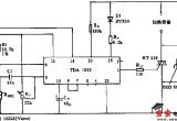 集成触发器TDAl023的比例温度调节器电路图电路图