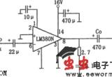 2w音频功率放大器（lm380）电路图电路图