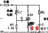 交流电网下工作的温度保护电路图电路图