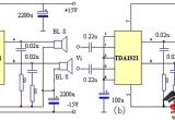tda1521制作的漫步者2.1低音炮电路图电路图