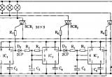 555流水式彩灯控制电路图电路图