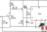 555构成的花盆缺水告知器电路图电路图