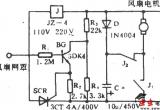 简易手触电风扇自停装置电路图