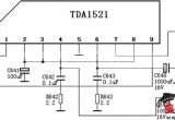 彩电伴音电路图（TDA1521）电路图