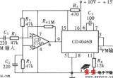 用CD4046组成的调频信号发生器电路图电路图