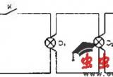 一只单连开关控制三盏灯电路图