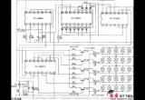 二维彩灯控制器电路图电路图