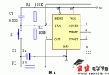 使用NE555制作的单键双稳电子开关电路图