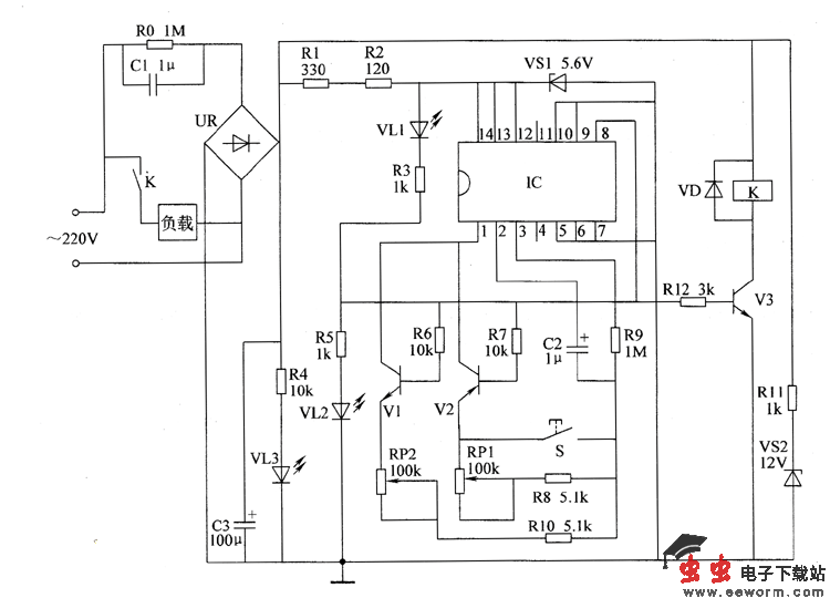 间歇通电控制器电路