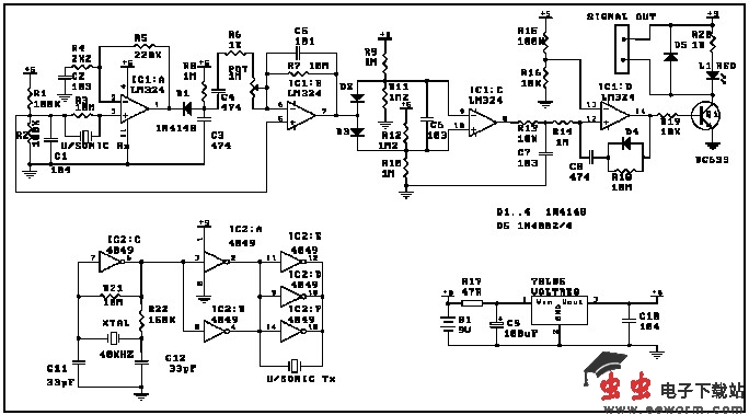 超声波移动报警器