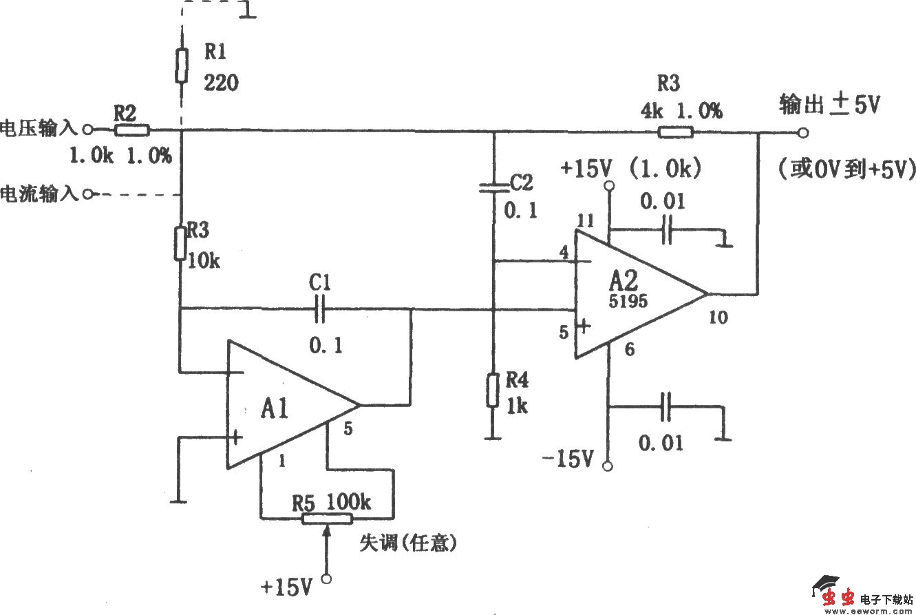 高速反相放大器(HA5195)