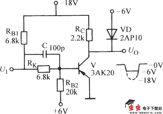 带有钳位二极管的高速开关电路