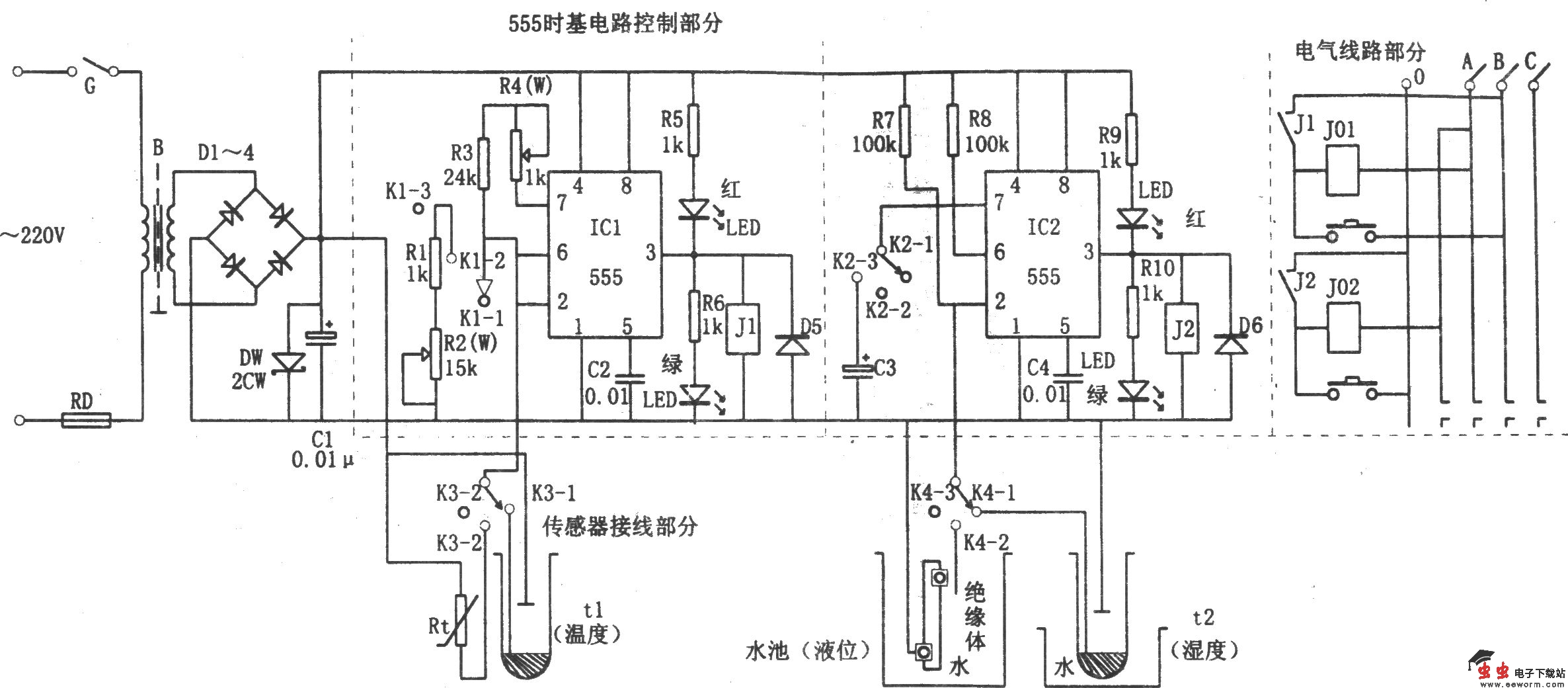 温湿度、液位多用途自控器