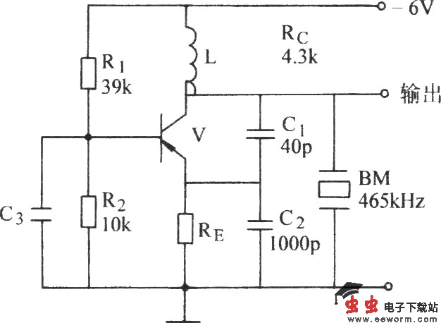 具有外接电容的石英晶体振荡器