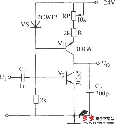 恒流源充电的锯齿波电路
