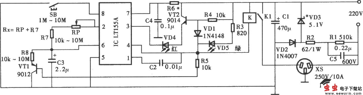 采用LTl55A系列定时器电路