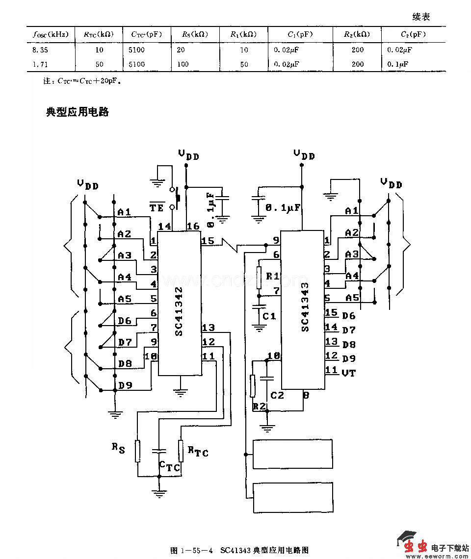 SC41343(通用)红外线、超声波或射频遥控发射编码电路