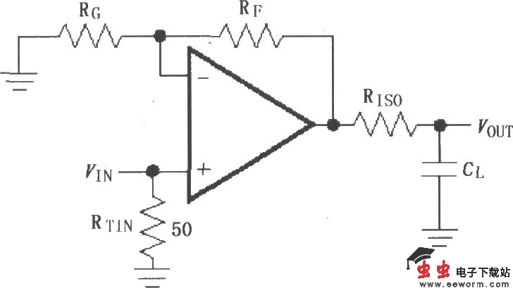 由MAX4450／4451构成的驱动电容性负载电路
