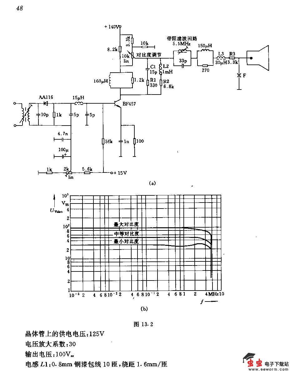 两级视频放大器电路