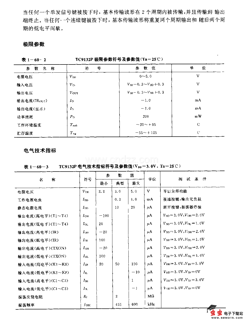 TC9132P遥控传输线电路