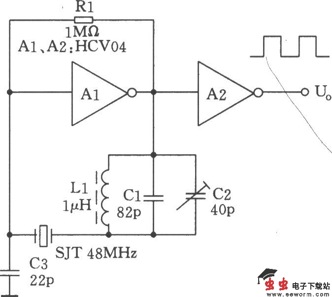 48MHz的HCMOS振荡器