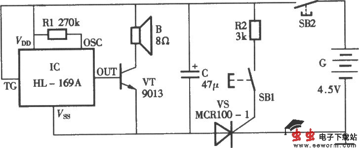 病人呼叫器电路