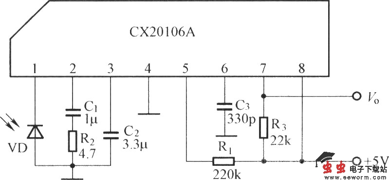 CX20106A的应用电路图
