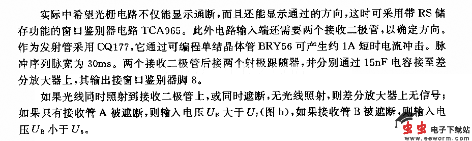 能显示通行方向的光栅电路