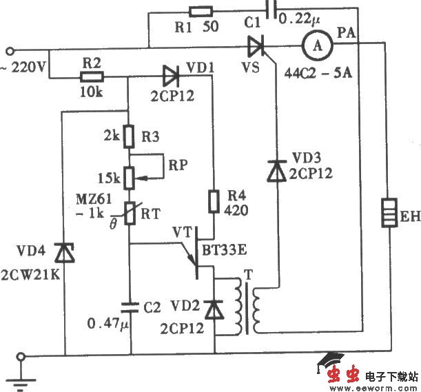 小型无触点恒温箱电路