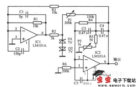 20～20000Hz低失真音频振荡电路