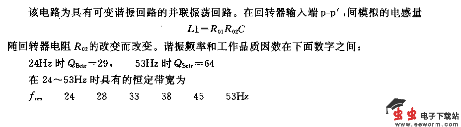 具有恒带宽的可变滤波器电路