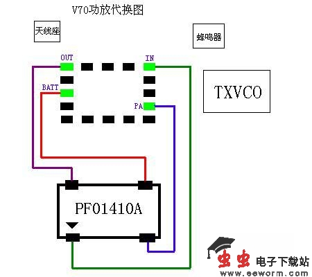 V70功放代换图