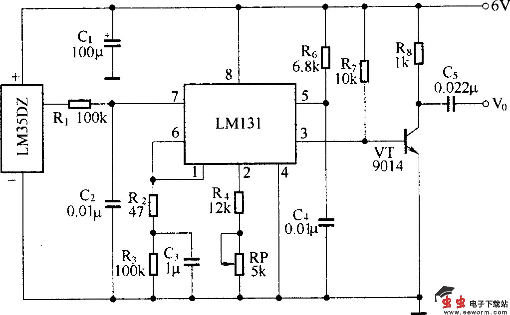 温度检测、电压-频率变换电路