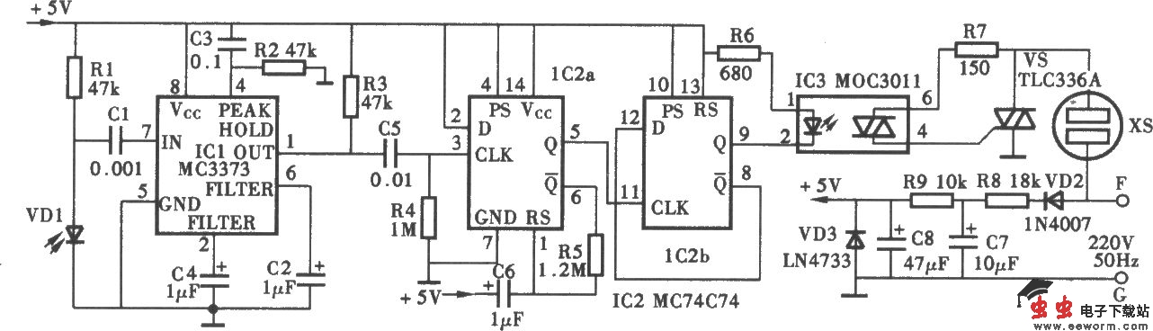 红外遥控电风扇电路