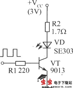 单只红外发光二极管的驱动电路