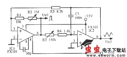 三角波一矩形波振荡器