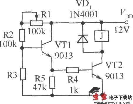光暗控制继电器的电路