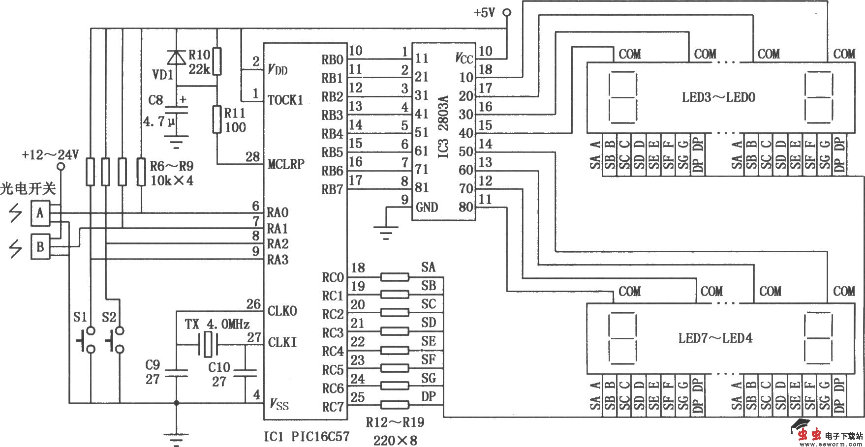 光电式自动点数器