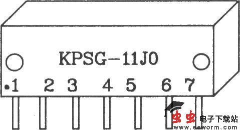 由KPSG-110F0/KPSG-11J0构成单路无线电发射电路图