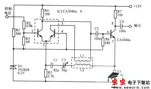 9MHz线性压控振荡器