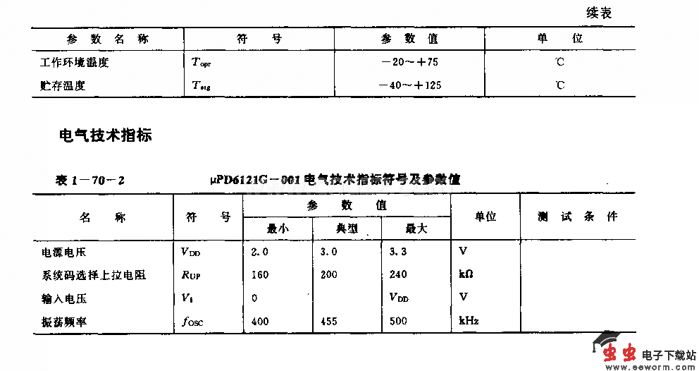 U9D6121G一001 (电视机初录像机)红外线遥控发射电路