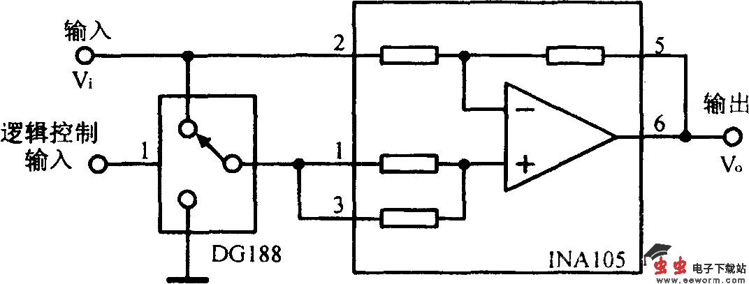 数控跟控或反相电路